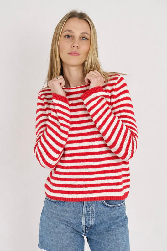 Ana Stripe Rollneck Crew