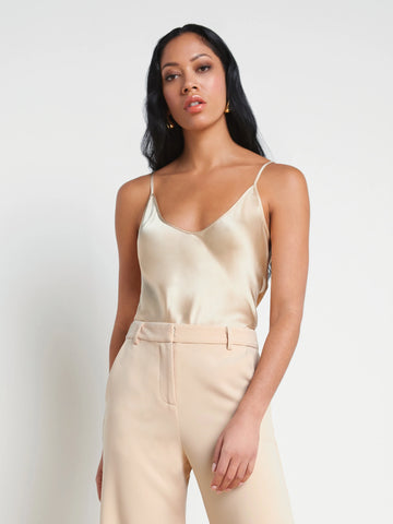 L'AGENCE - Lexi Silk Camisole - Toasted Almond