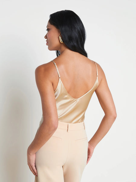 L'AGENCE - Lexi Silk Camisole - Toasted Almond