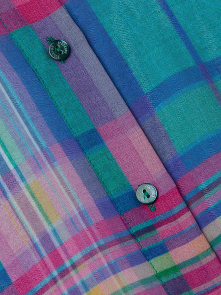 L'AGENCE - Cosette Plaid Shirt - Multi Colorful Plaid