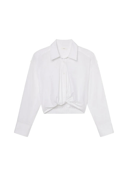 A.L.C. - Leo Cropped Cotton Shirt - White