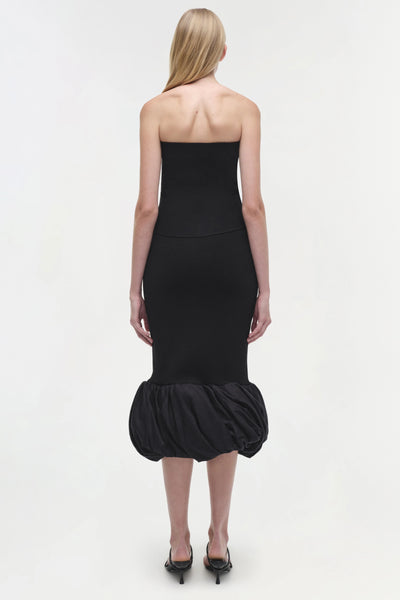 SIMKHAI - Camille Linen Knit Midi Skirt - Black