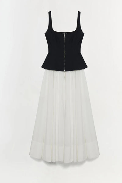 SIMKHAI - Jolynn Combo Midi Dress - Black Multi