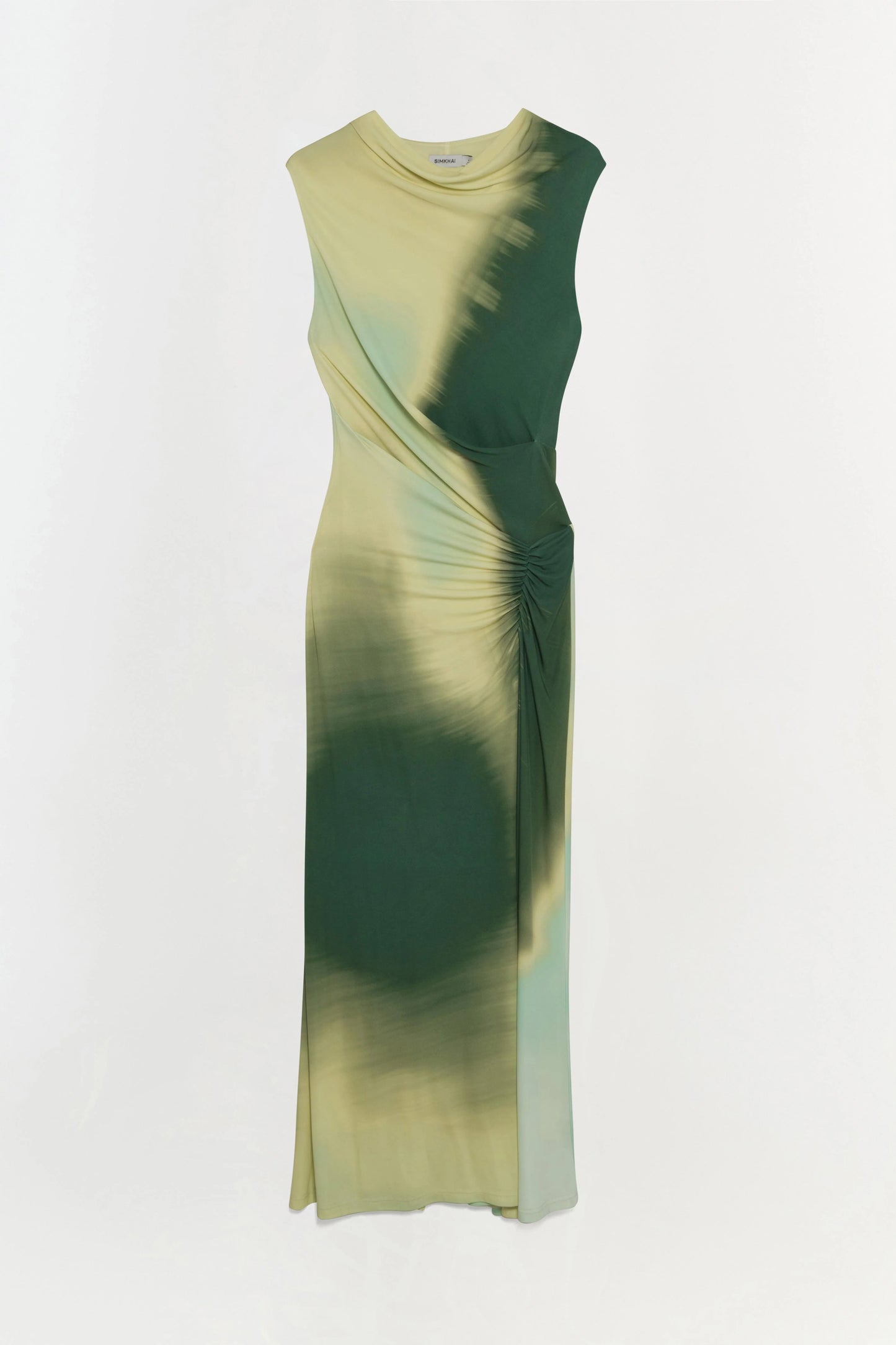 SIMKHAI - Acacia Jersey Midi Dress - Sea Glass Sunset Print