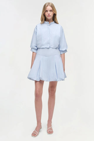 SIMKHAI - Effie Bubble Mini Dress - Blue