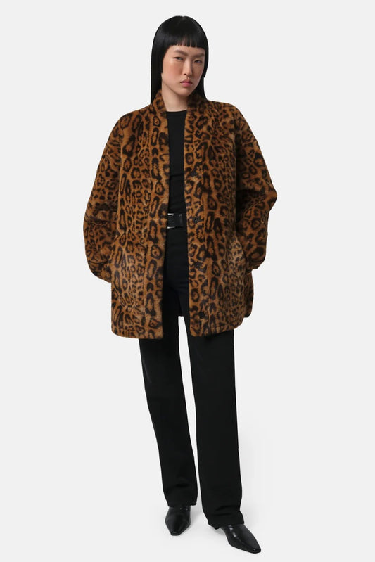 Jane Leopard Coatigan