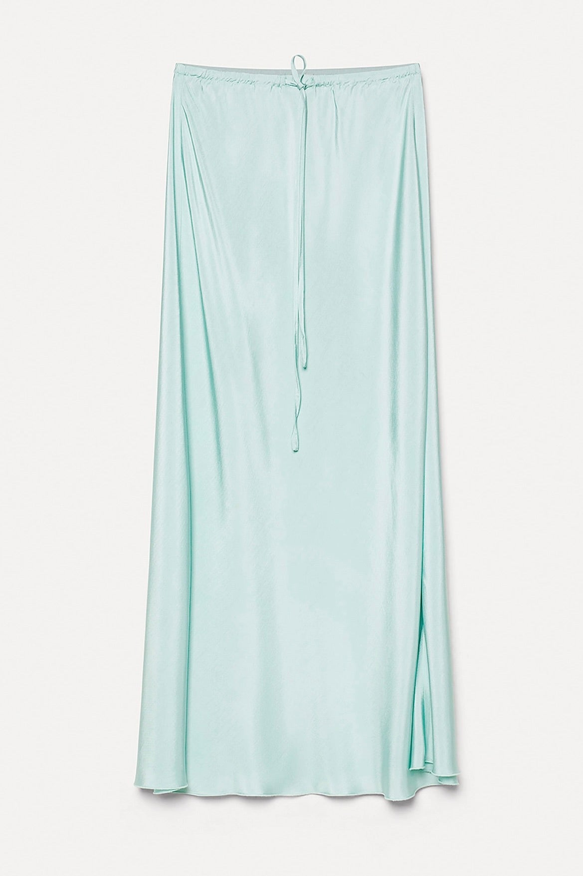 twill viscose midi skirt