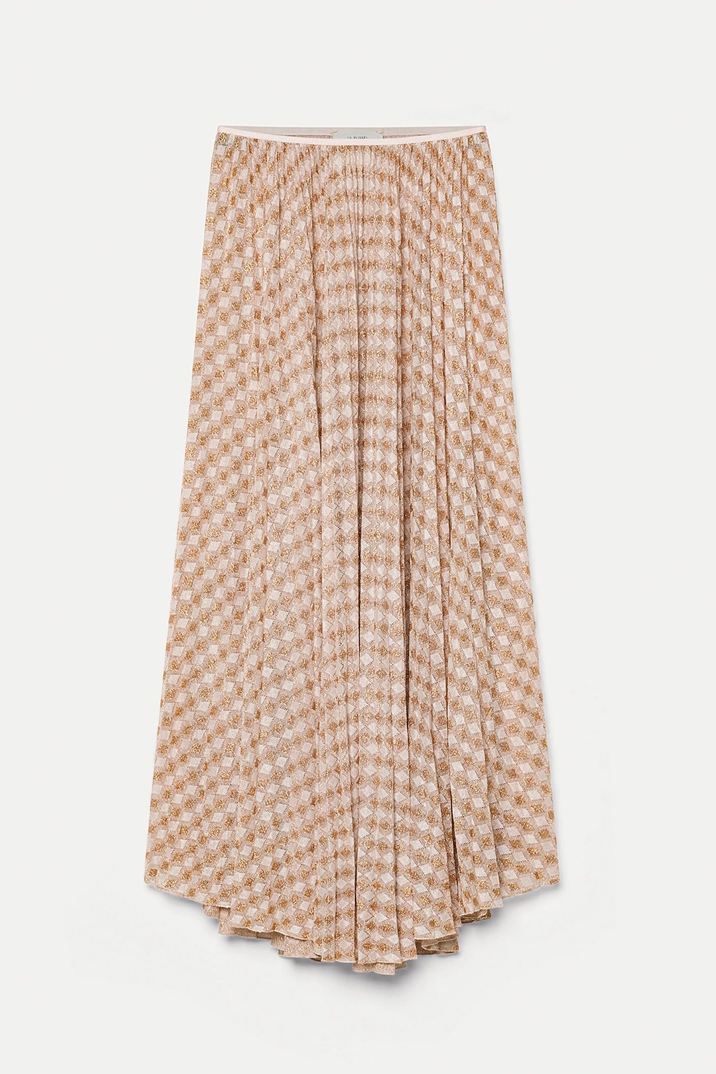 diamond jersey plisse' skirt