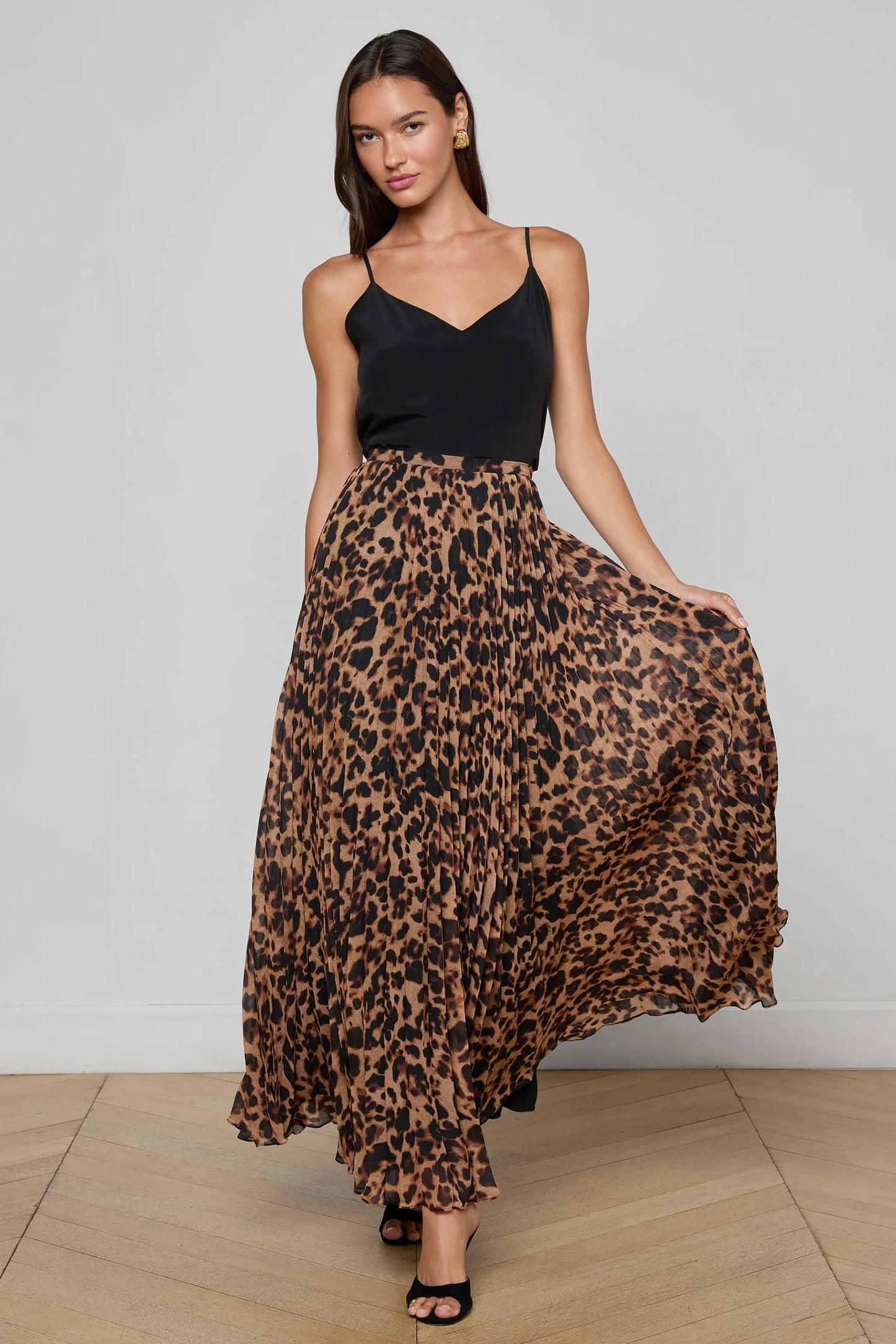 Torin Pleated Maxi Skirt