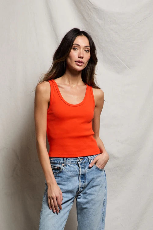 Blondie Tank - Tomato