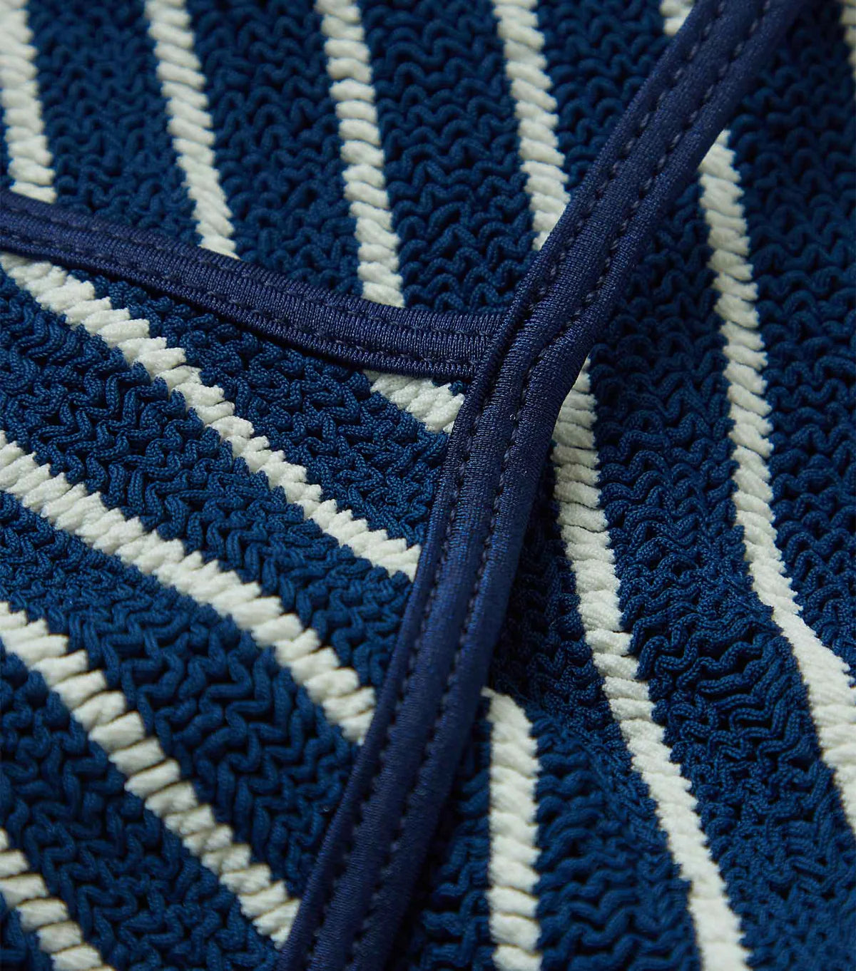 Hunza G - Pamela Swim - Navy/White Stripe