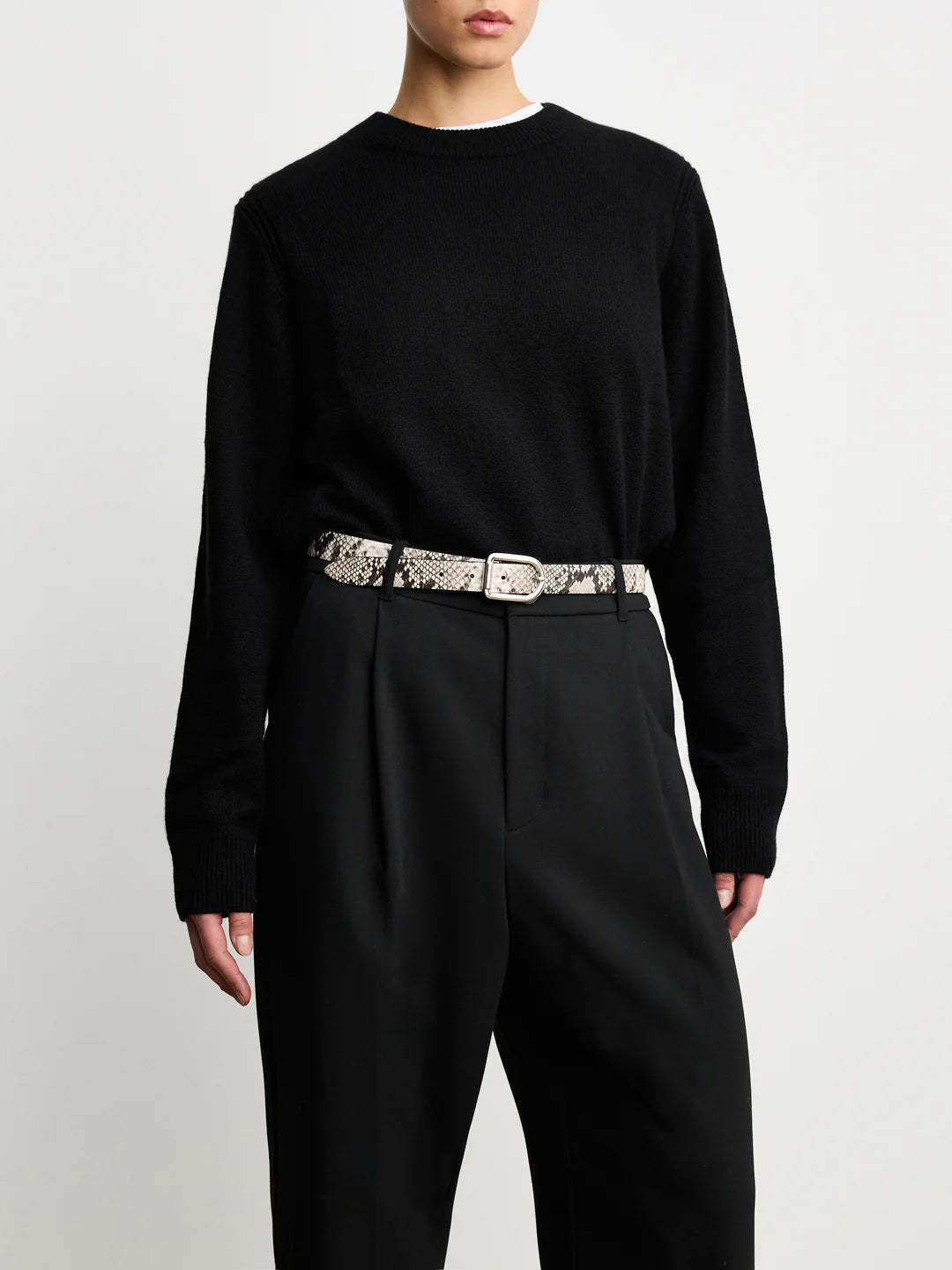 Déhanche - Mija Belt - Beige Snake & Silver