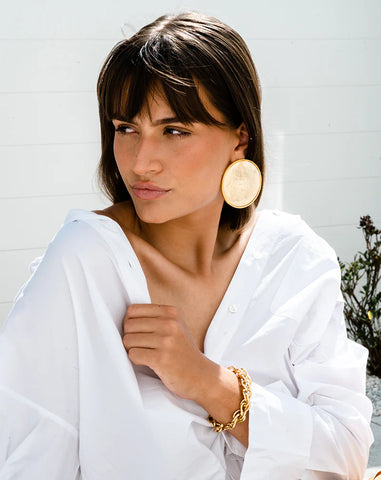 Christina Caruso - Bezel Set Shell Earring