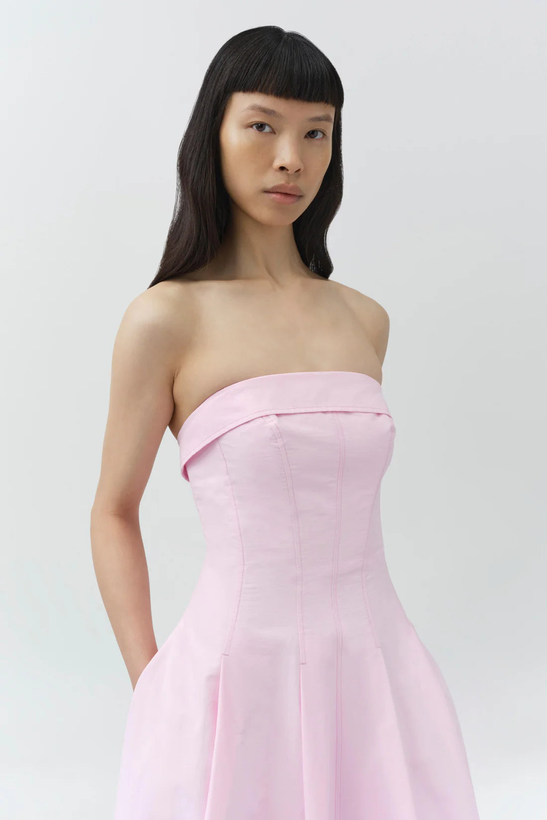 Avril Cotton Bustier Dress