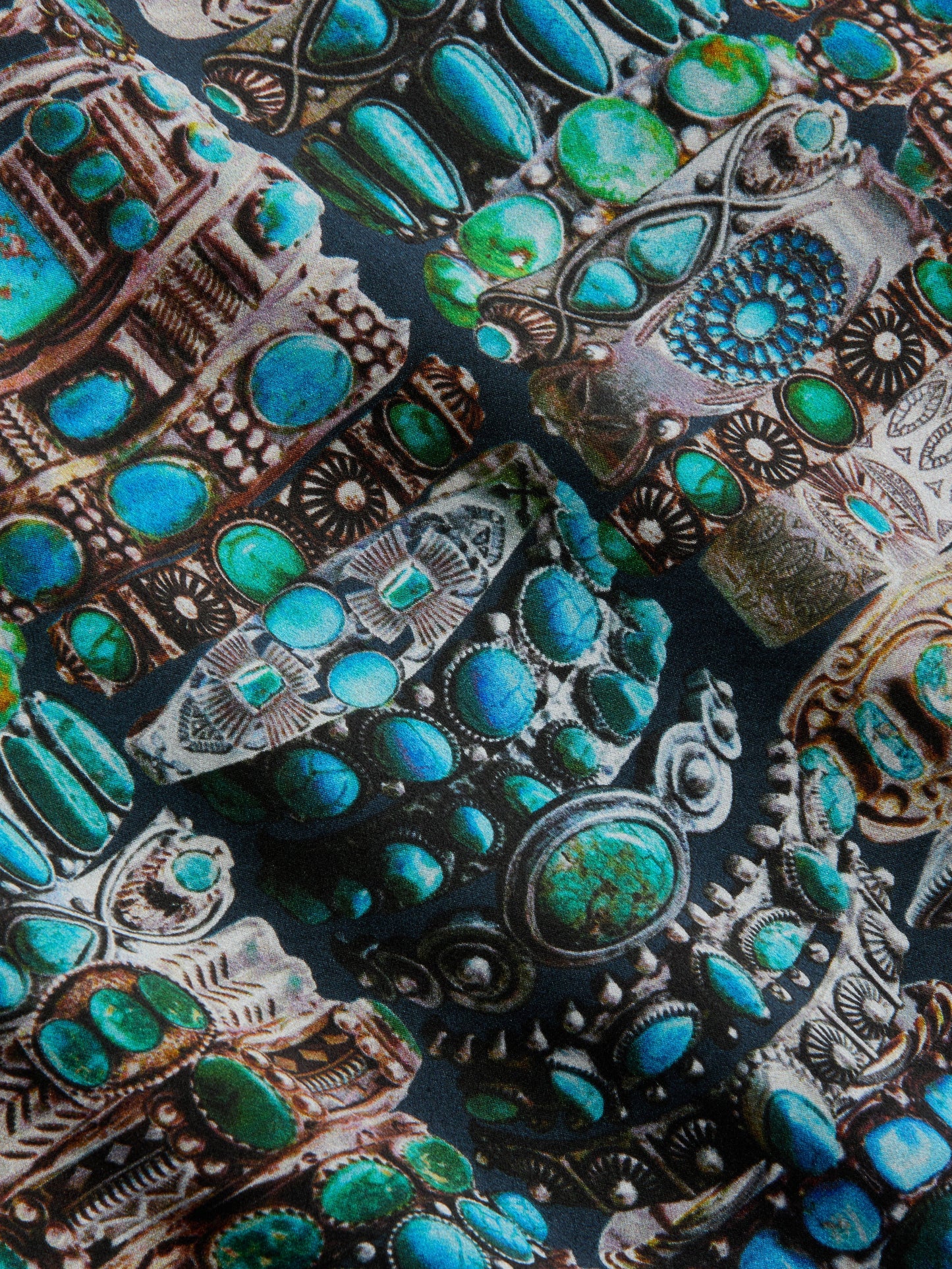 L'AGENCE - Jane Silk Camisole - Midnight Multi Western Bracelet