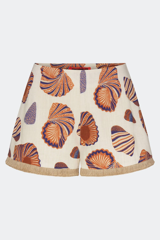 Mina Linen Fringe Short