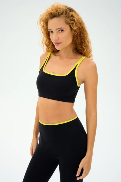 SPLITS59 - Cait Rigor Bra - Classic Blue/White & Black/Chartreuse