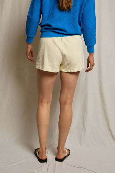 Layla French Terry Shorts - Custard