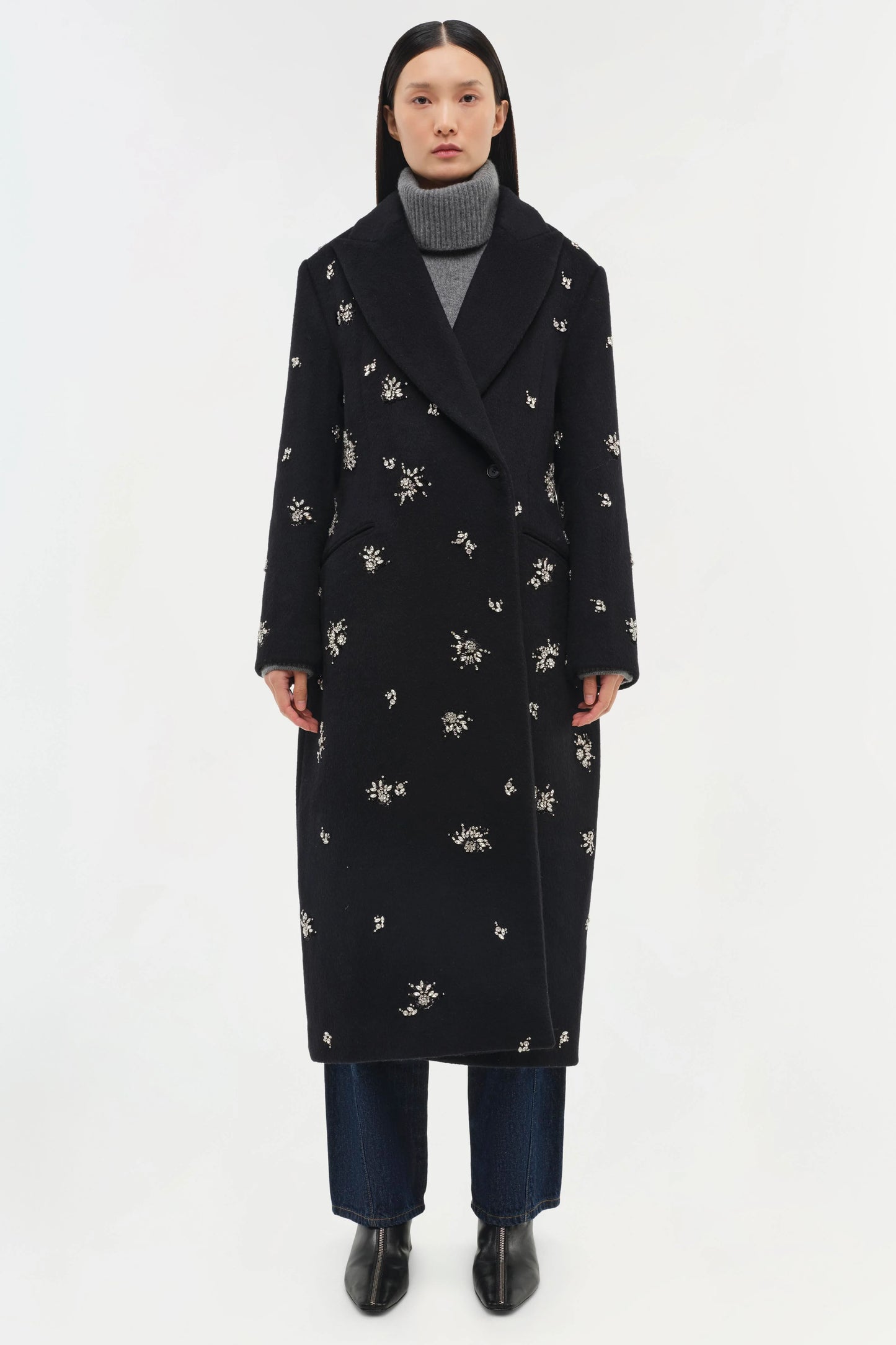Gianni Embellished Wool Coat