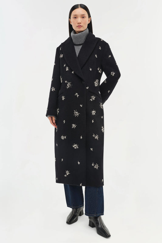 Gianni Embellished Wool Coat