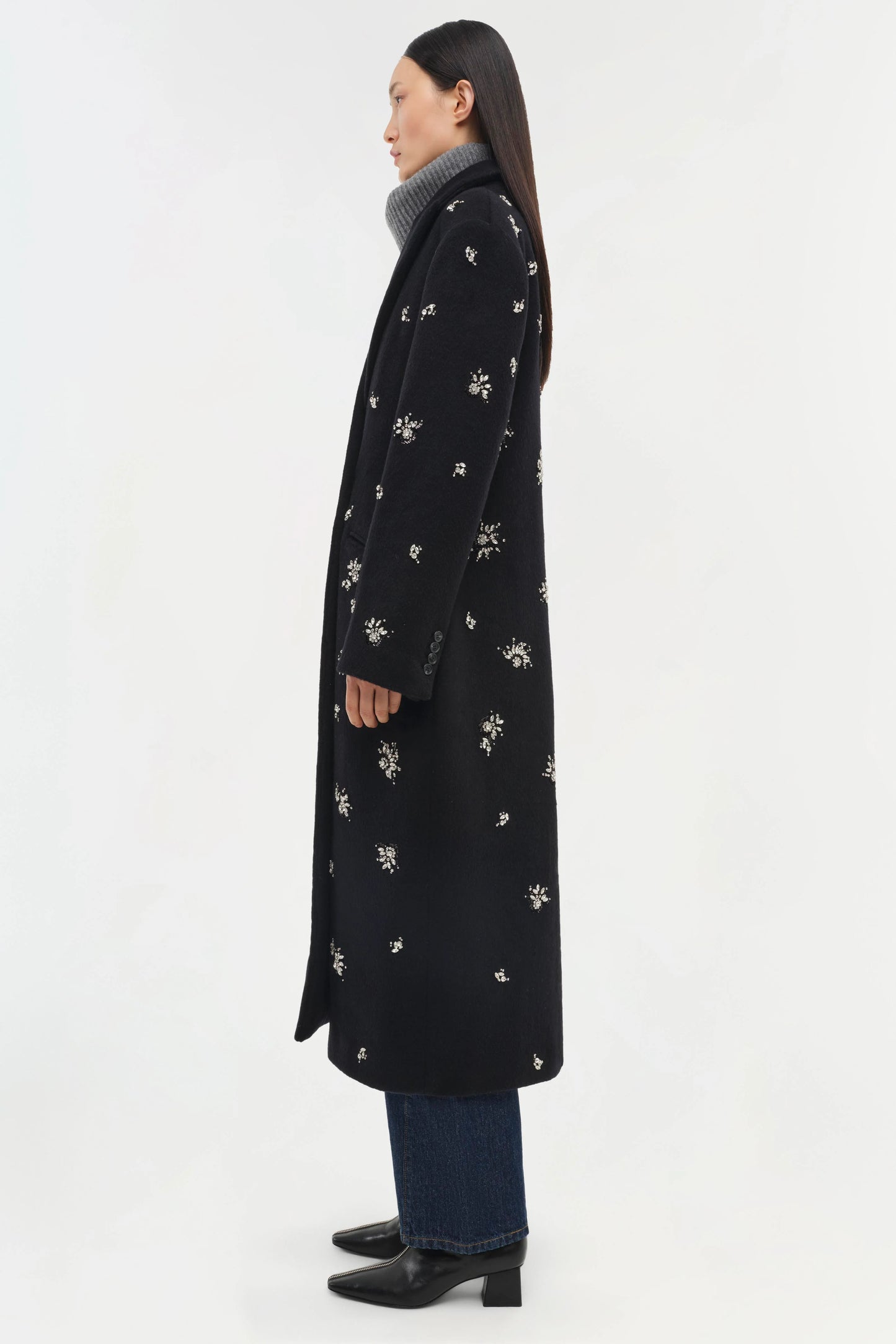 Gianni Embellished Wool Coat