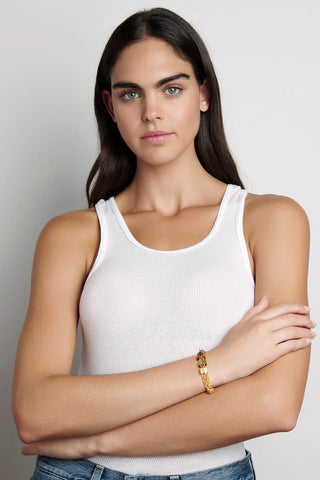 Nicole Romano - Vega Diamond Cut Ring Cluster Bracelet - Gold