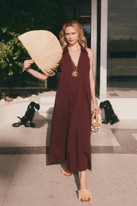 SIMONMILLER - Nava Poplin Midi Dress - Choco Brown