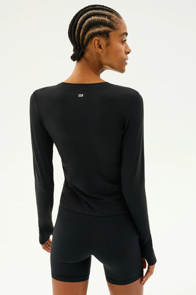 SPLITS59 - Airweight Lite LS Waist Length - White & Black