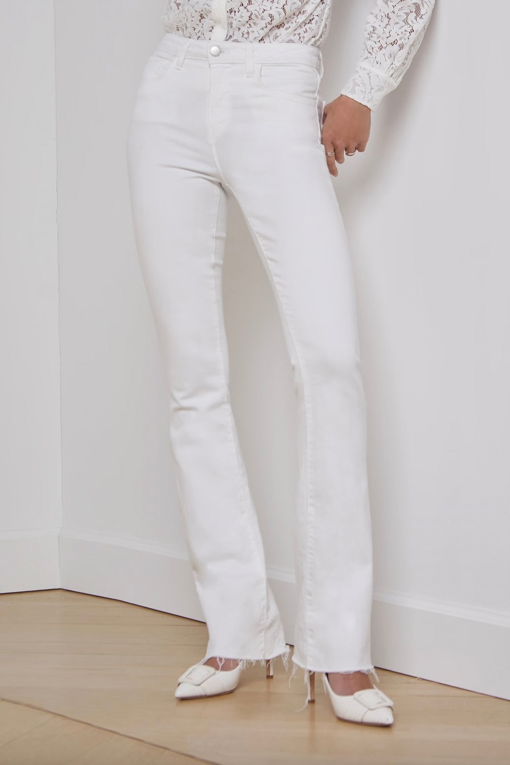 Ruth Straight Jean - Blanc