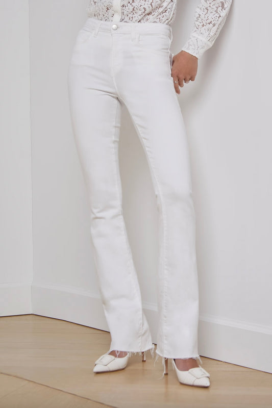 Ruth Straight Jean - Blanc