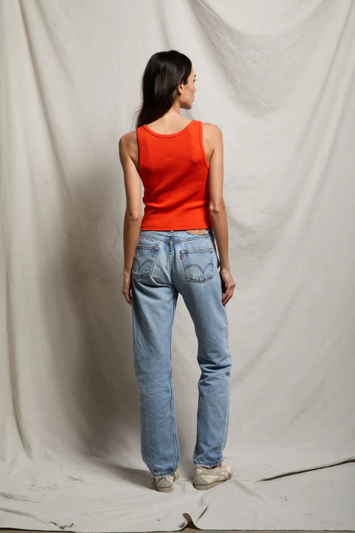 Blondie Tank - Tomato