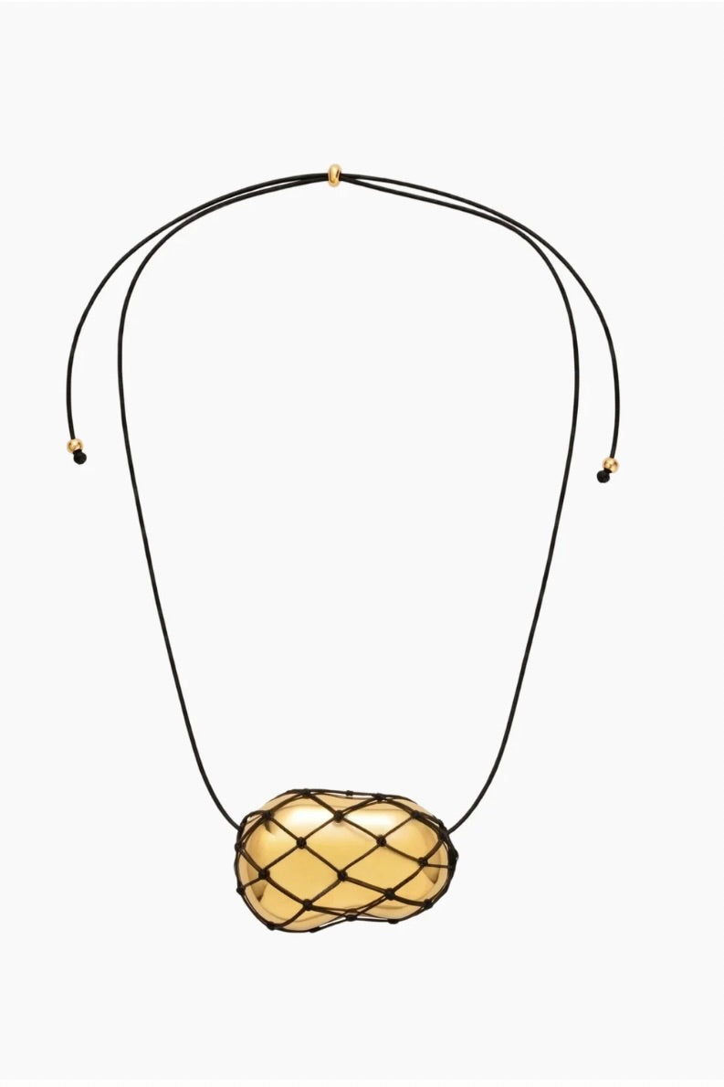 Julia Black Net Necklace