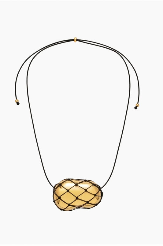 Julia Black Net Necklace