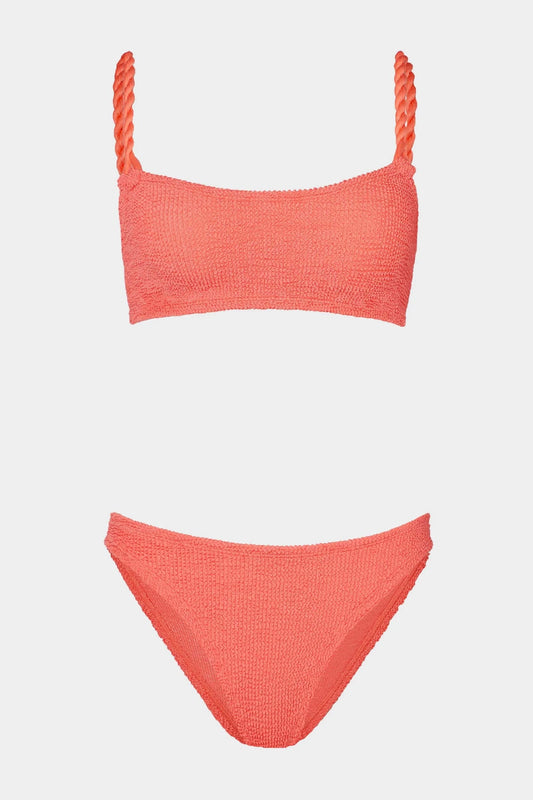 Phoebe Bikini - Metallic Coral