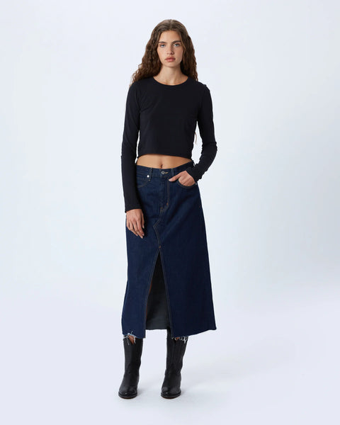 SLVRLAKE - Midi Skirt - Midnight Mile