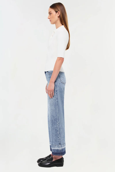 SIMKHAI - Jude High Rise Wide Leg Denim - Sherwood