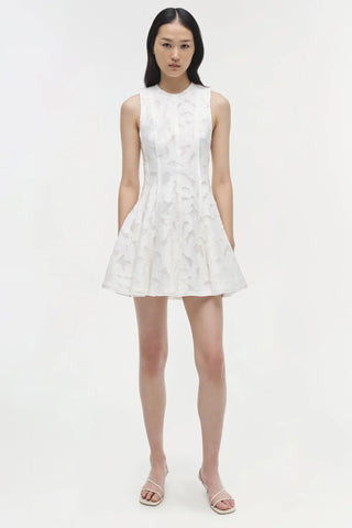 SIMKHAI - Sylvia Jacquard Mini Dress - White