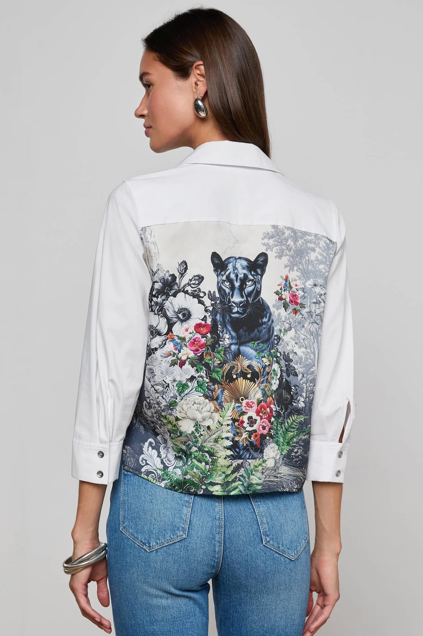 Fawn Panther Print Shirt