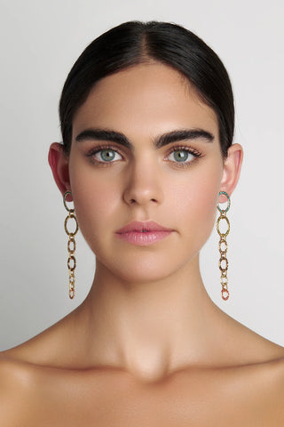 Nicole Romano - Sagitta Colored Crystal Link Earring
