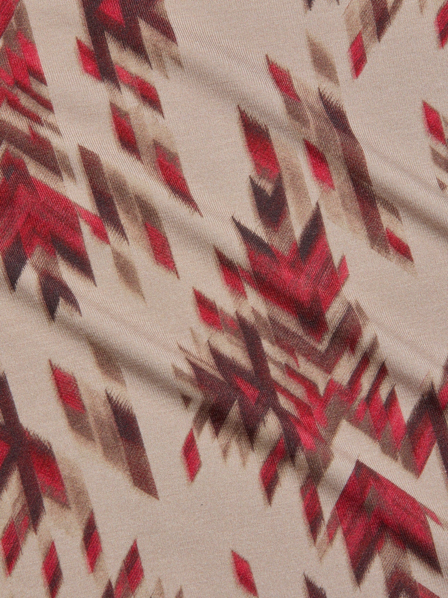 L'AGENCE - Ressi Fitted Tee - Tan Multi Ganado Print
