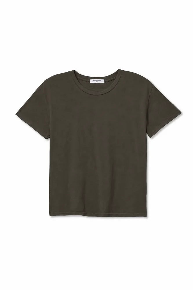 Harley Boxy Tee - Dark Olive