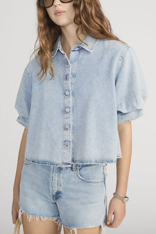 The Billow Sleeve Shirt - Puffin