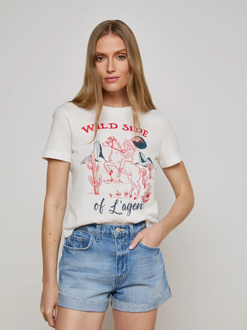 L'AGENCE - Eliza Graphic Tee - White