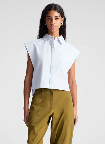 A.L.C. - Monte Cotton Shirt - Acqua