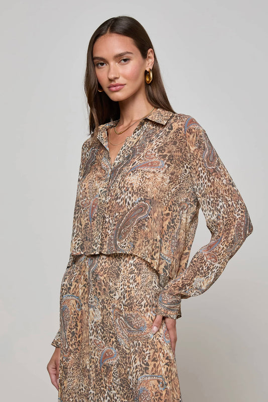 Cosette Shirt - Valencia Leopard