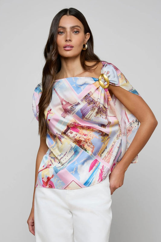 Driselle Scarf Top