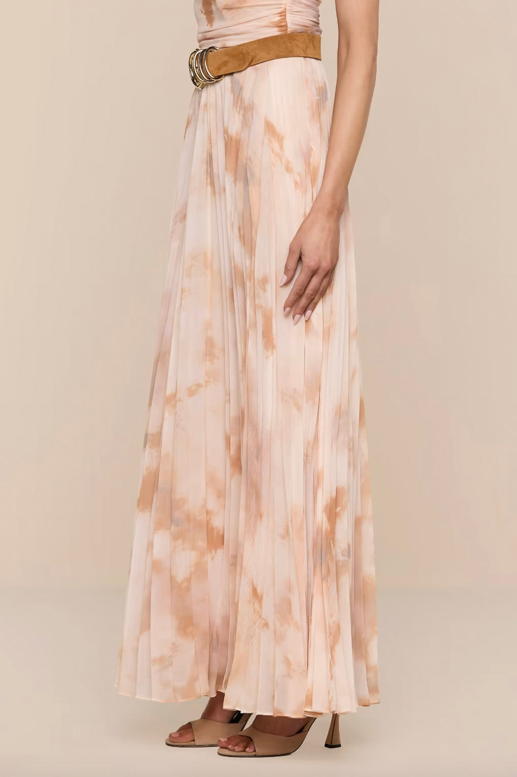 Torin Pleated Maxi Skirt