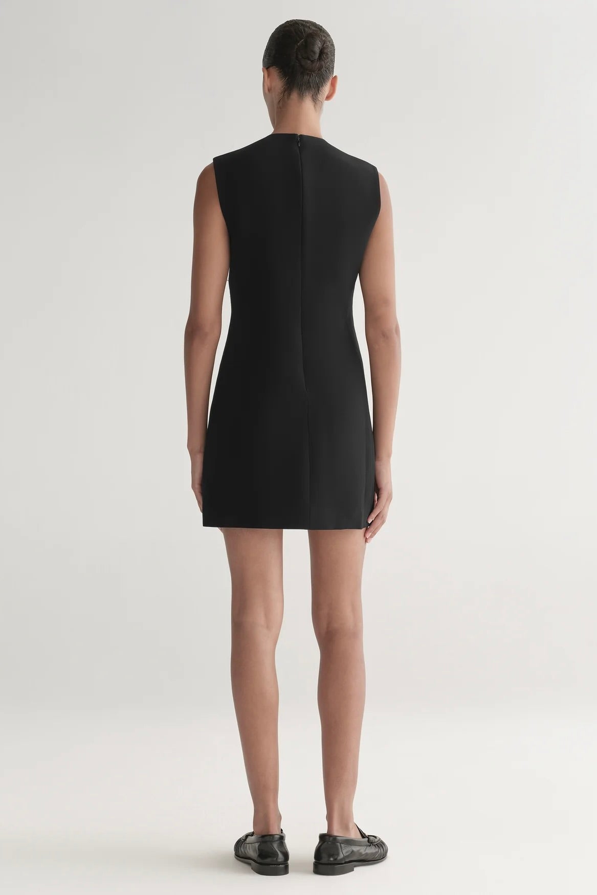 Beck Feather Trimmed Mini Dress