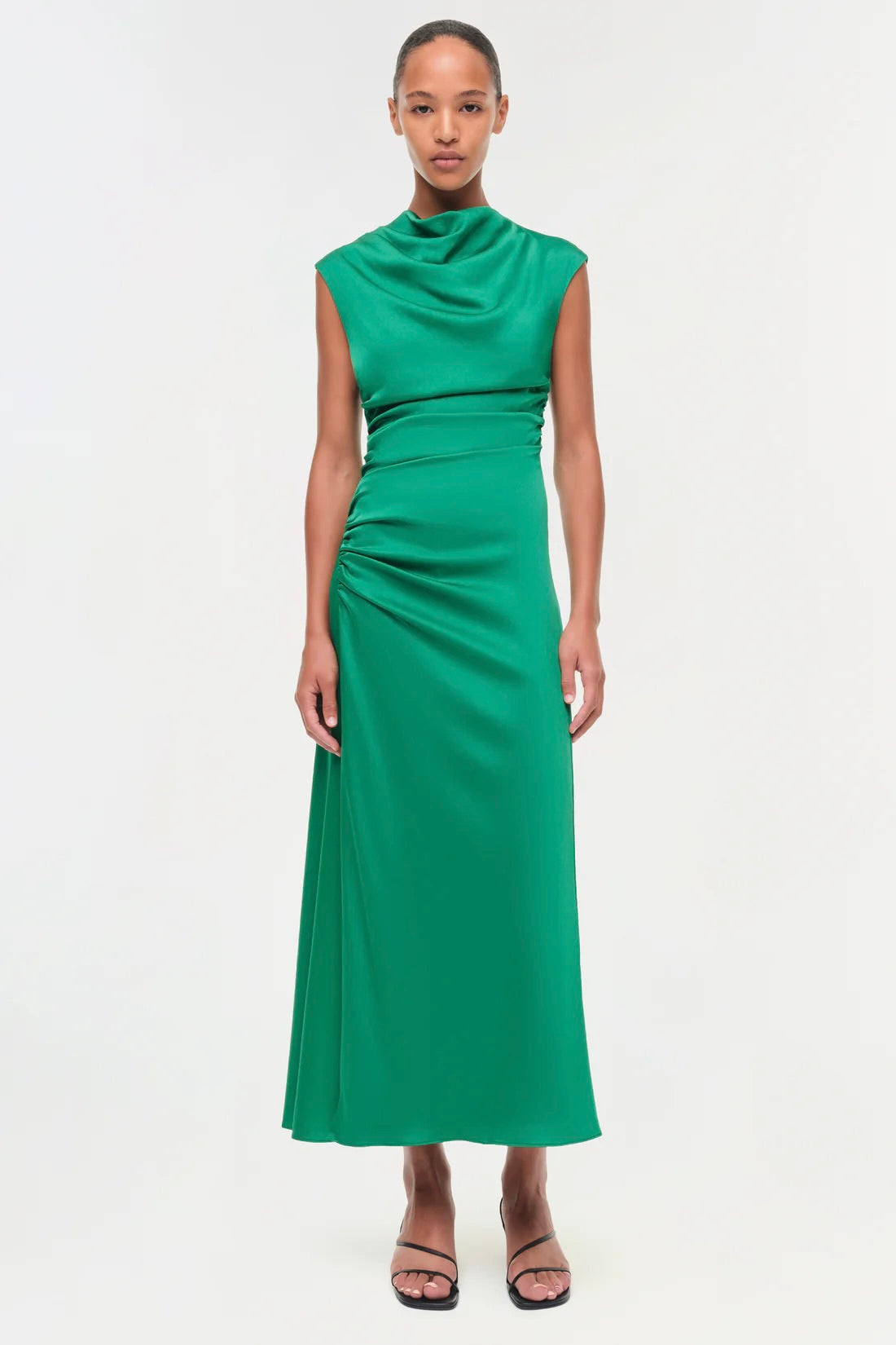 Burke Draped Midi Dress