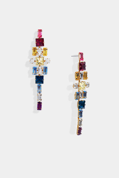 Nicole Romano - Paradis Stacked Colored Stone Earring